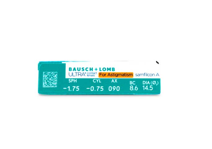 Vista/imagen 2 del modelo Bausch+Lomb Ultra for Astigmatism (6 Lentillas)+1 Gratis. Tienda online de gafas de marca