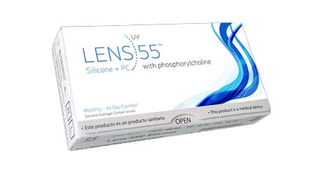 Modelo relacionado y/o destacado: Lens55 UV Silicone+PC (3 Lentillas). La Óptica Online 