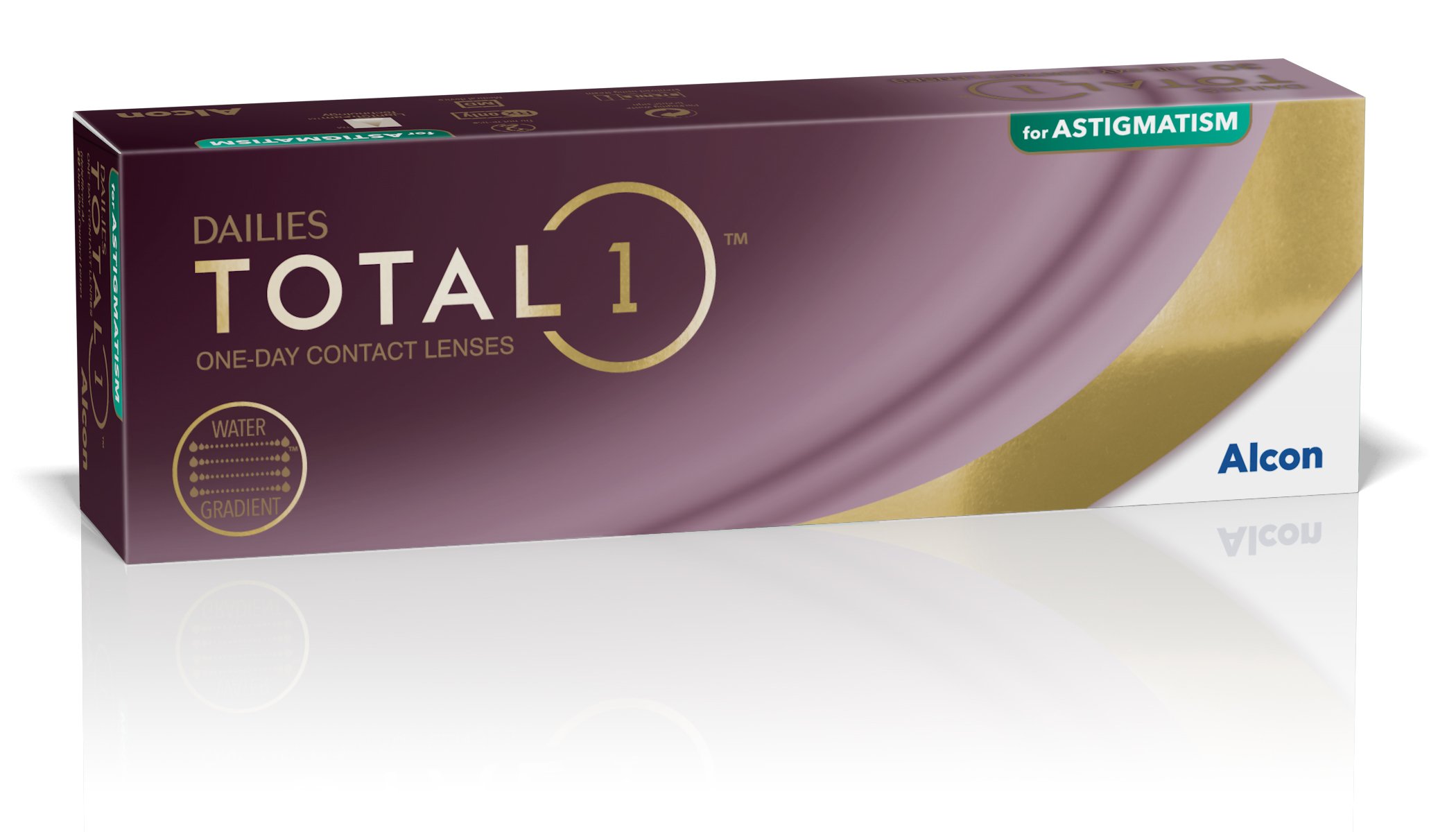 Vista/imagen 1 del modelo Dailies Total 1 for Astigmatism (30 Lentillas + 5 Gratis). Venta online de gafas de sol y graduadas
