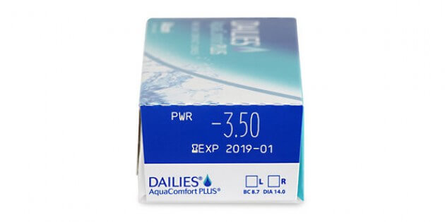 Vista/imagen 2 del modelo DAILIES Aqua Comfort Plus (30 lentillas) + 5 gratis. Venta online de gafas de sol y graduadas