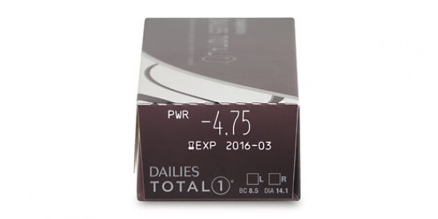 Vista/imagen 3 del modelo Dailies Total 1 (30 Lentillas) + 5 gratis. Venta online de gafas de sol y graduadas